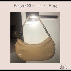 Beige Shoulder Bag